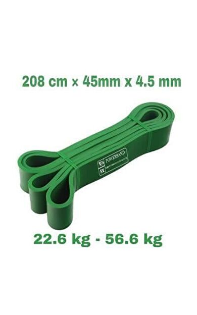 Powerband Direnç Lastiği Ve Egzersiz Bandı Yeşil Heavy