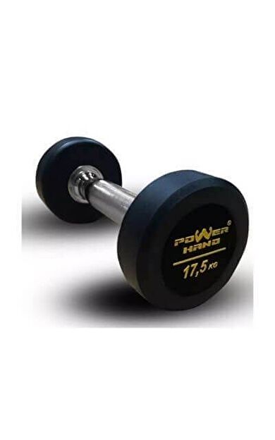 Powerhand Profesyonel Kauçuk Kaplı Dambıl 17.5 Kg