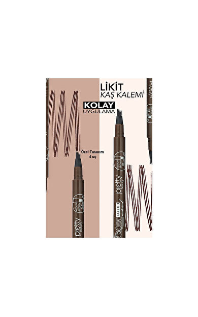 Pretty Pb-2006 Natural Brow Tattoo - Medium Brown 03
