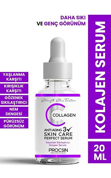 Yaşlanma Ve Kırışıklık Karşıtı Kolajen Serum 20 ml