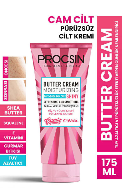 Butter Cream Tüy İnceltici Ve Pürüzsüzlük Efekti Veren Günlük Nemlendirici 175 ml