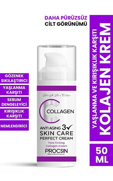 Yaşlanma Ve Kırışıklık Karşıtı Kolajen Krem 50 ml