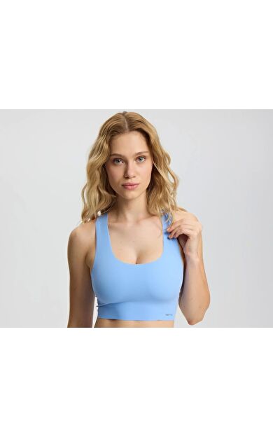 Proforce Isetta Bonded Performance Crop Top Lıght Blue