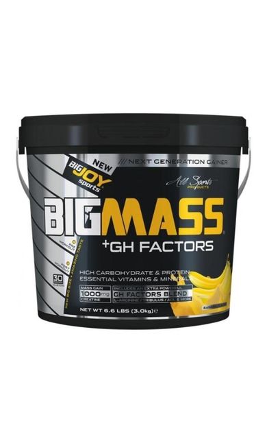 PROTEİN CENTER Bigjoy Bigmass Gainer +Gh Factors 3000 Gr Muz 30 Servis