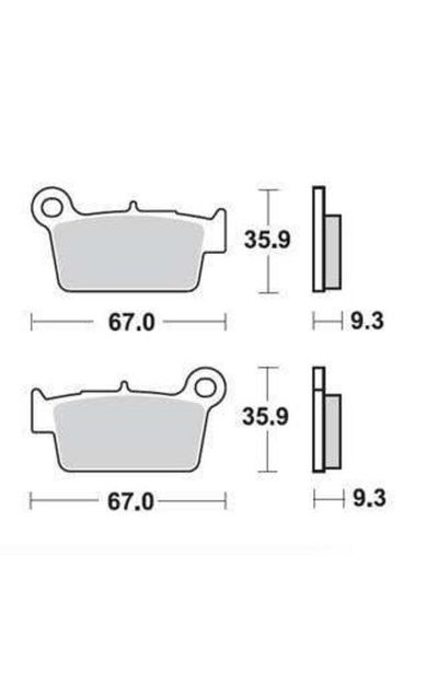 Kaw. Kx250F 04-17 Prox Arka Fren Balatası
