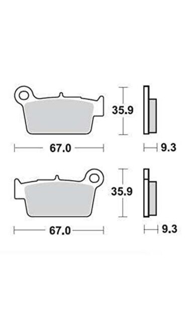 Kaw. Kx250F 04-17 Prox Arka Fren Balatası