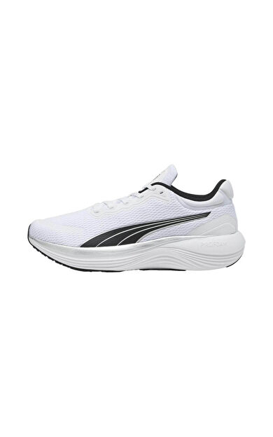Puma Unisex Yol Koşusu Ayakkabısı Scend Pro Beyaz/Siyah/Gümüş