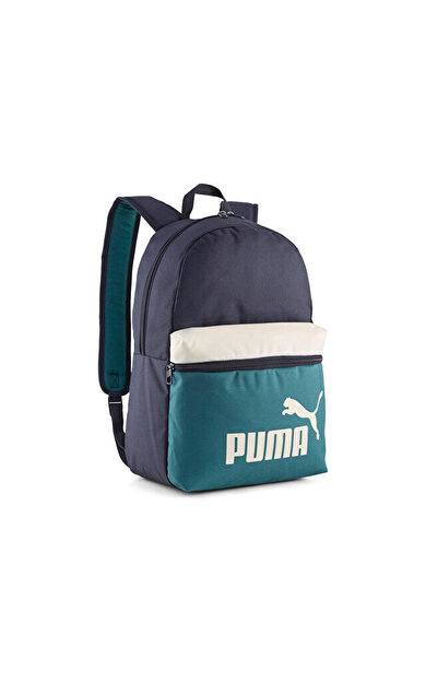 Puma Phase Color Block Backpack Sırt Çantası-En: 30 cm, Boy: 44 cm, Derinlik: 14 cm 09117507 Lacivert