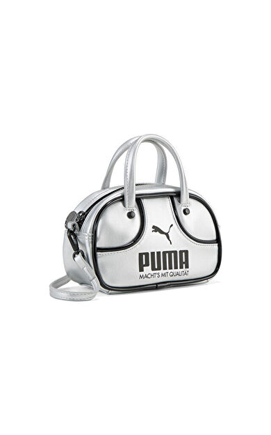 Puma Puma 1976 Metallic Micro Gb Omuz Çantası-En: 25 cm, Boy: 10 cm, Derinlik: 7 cm 09248501 Gri