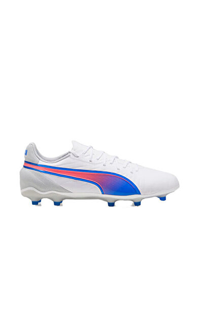 Puma King Match Fg/Ag Erkek Çim Zemin Kramponu 10786302 Beyaz