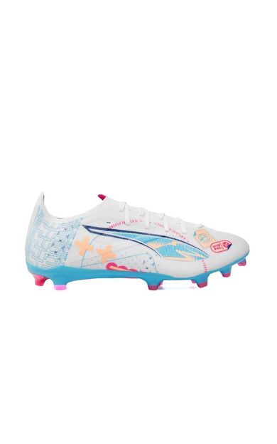 Puma Ultra 5 Match Vol. Up Fg/Ag Erkek Çim Zemin Kramponu 10806401 Beyaz