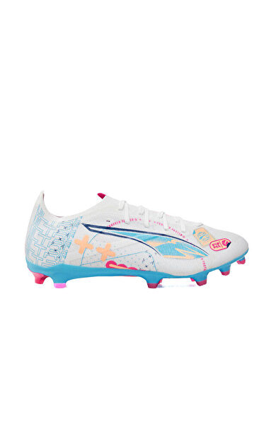 Puma Ultra 5 Match Vol. Up Fg/Ag Erkek Çim Zemin Kramponu 10806401 Beyaz