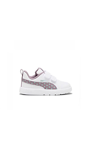 Puma Courtflex V3 Dotty V inf Bebek Günlük Ayakkabı 39875906 Beyaz