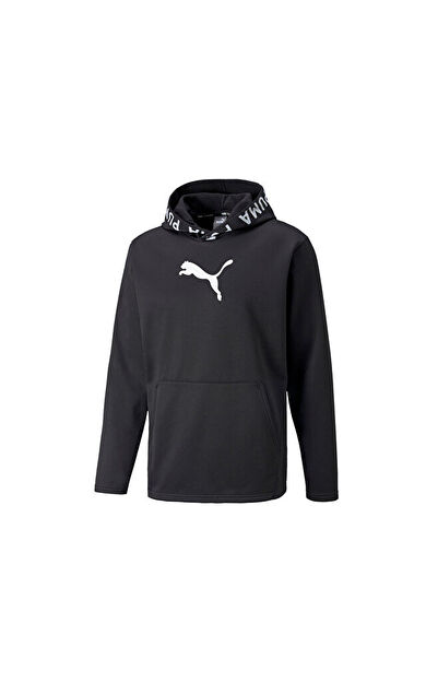 Puma Train Pwr Fleece Hoodie Erkek Koşu Sweatshirts 52089301 Siyah