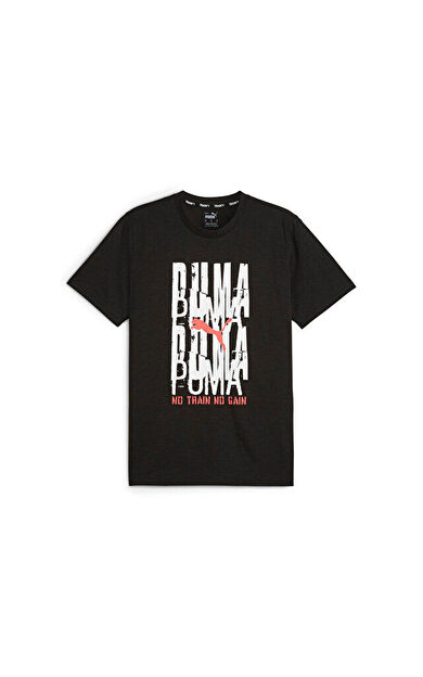 Puma Men's Graphic Emblem Tee Erkek Günlük Tişört 52509901 Siyah