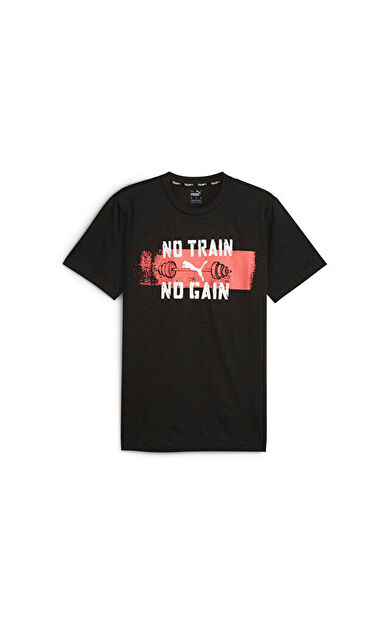 Puma Men's Graphic Slogan Tee Q1 Erkek Günlük Tişört 52510001 Siyah