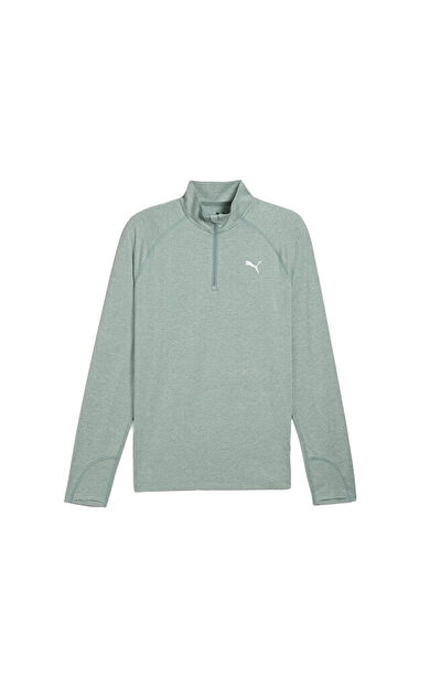 Puma Run Veloty Cldspn 1/4 Zip  M Erkek Koşu Sweatshirts 52662730 Renkli