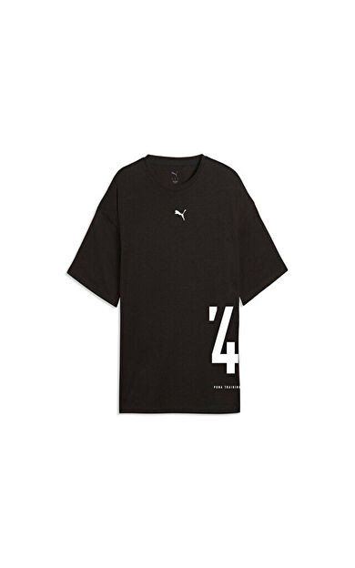 Puma M Graphic Oversized Tee Erkek Antrenman Tişörtü 52852801 Siyah