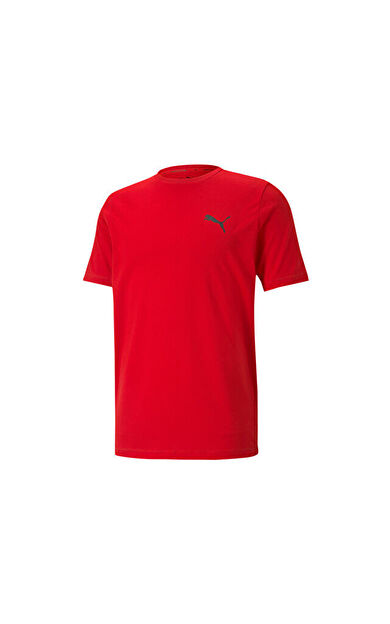 Puma Erkek Günlük Tişört 58672511 Kırmızı Active Small Logo Tee