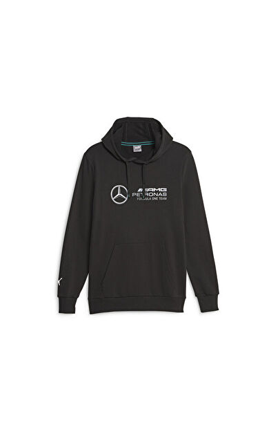 Puma Mercedes Logo Hoodie Erkek Günlük Sweatshirts 62115801 Siyah