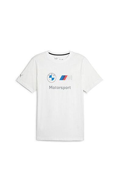 Puma Bmw Mms Ess Logo Tee Erkek Günlük Tişört 62131402 Beyaz