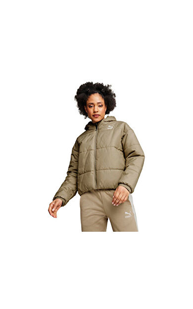 Puma Classics Padded Jacket Kadın Günlük Mont 62169267 Kahverengi