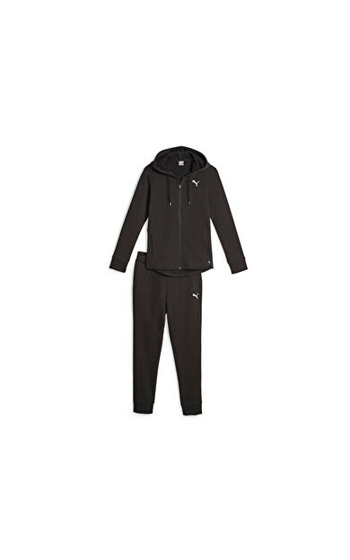 Puma Classic Hooded Tracksuit Fl Cl Kadın Günlük Eşofman Takımı 62263701 Siyah