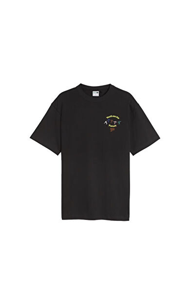 Puma Downtown Graphic Tee Erkek Günlük Tişört 62355801 Siyah