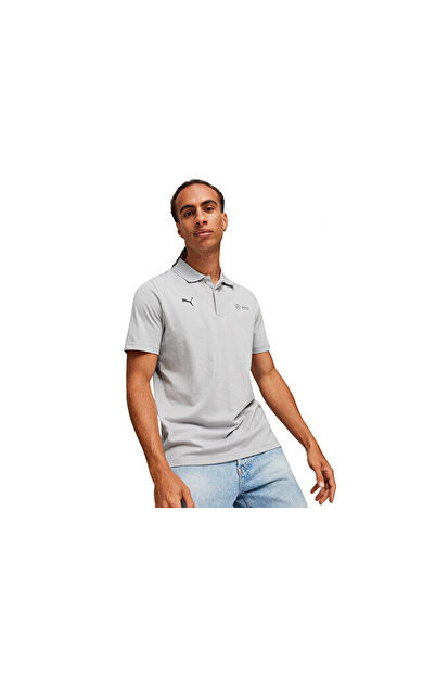 Puma MapF1 Ess Polo Erkek Günlük Polo Yaka Tişört 62376402 Gri