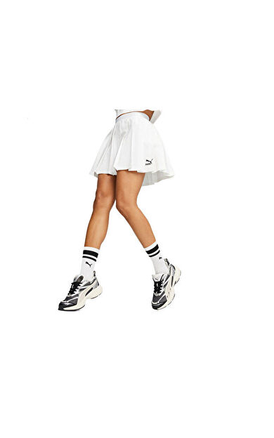 Puma Classics Pleated Skirt Kadın Günlük Etek 62423702 Beyaz