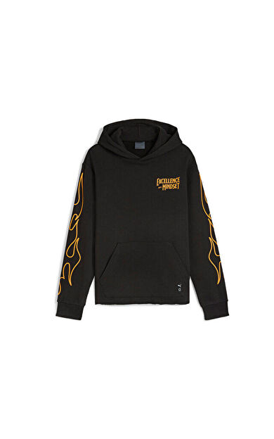 Puma Caution Hoodie Erkek Günlük Sweatshirt 62475901 Siyah