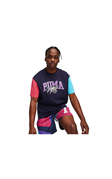 Puma Dylan S Gift Shop Tee I Erkek Günlük Tişört 62526801 Lacivert