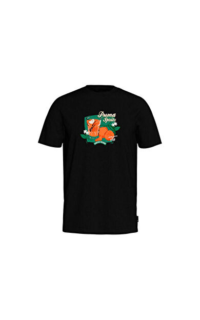 Puma Graphics Puma Spritz Tee Erkek Günlük Tişört 62541401 Siyah