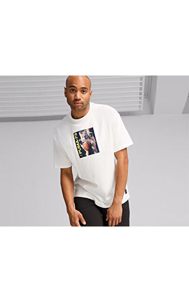 Puma Banned From Tv Ss Tee Erkek Basketbol Tişörtü 62715301 Beyaz