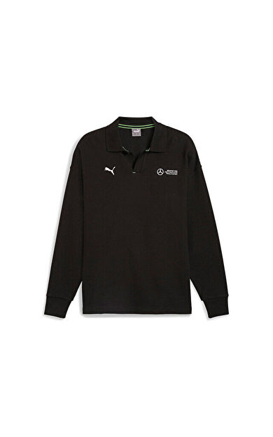 Puma Mapf1 Longsleeve Polo Erkek Günlük Uzun Kollu Polo Tişört 62733901 Siyah
