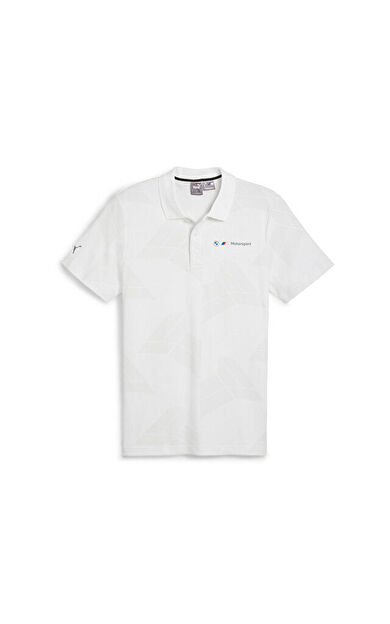 Puma BMW MMS JAQUARD POLO Erkek Günlük Polo Tişört 62746302 Beyaz