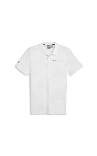 Puma BMW MMS JAQUARD POLO Erkek Günlük Polo Tişört 62746302 Beyaz