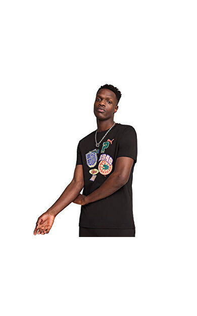 Puma Wardrobe Ess Graphic Tee Erkek Günlük Tişört 62962701 Renkli