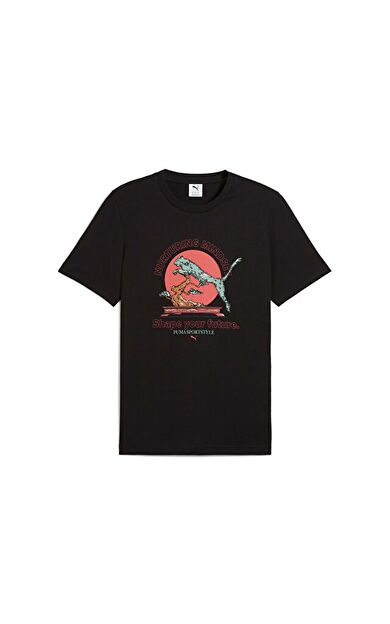 Puma Graphics Puma Bonsai Tee Erkek Günlük Tişört 62963401 Siyah