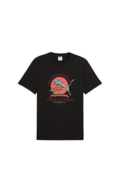Puma Graphics Puma Bonsai Tee Erkek Günlük Tişört 62963401 Siyah