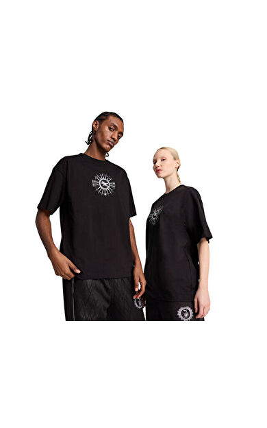 Puma Puma X Harry Potter Tee Unisex Günlük Tişört 63009201 Siyah
