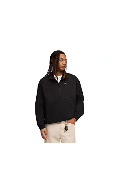 Puma Pumatech Half-Zip Crew Erkek Günlük Ceket 63210101 Siyah