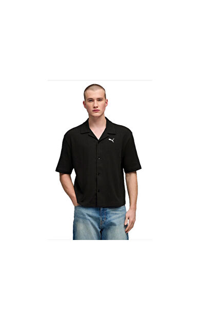 Puma Wardrobe Ess Shirt Erkek Günlük Gömlek 63436301 Siyah