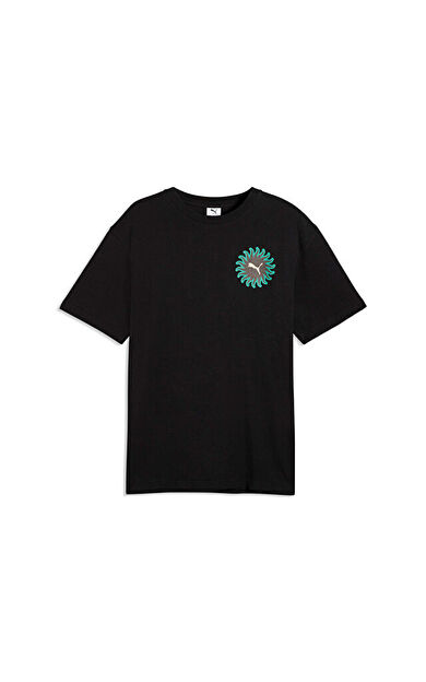 Puma Sunset Drıve Relaxed Tee Erkek Günlük Tişört 63439501 Siyah