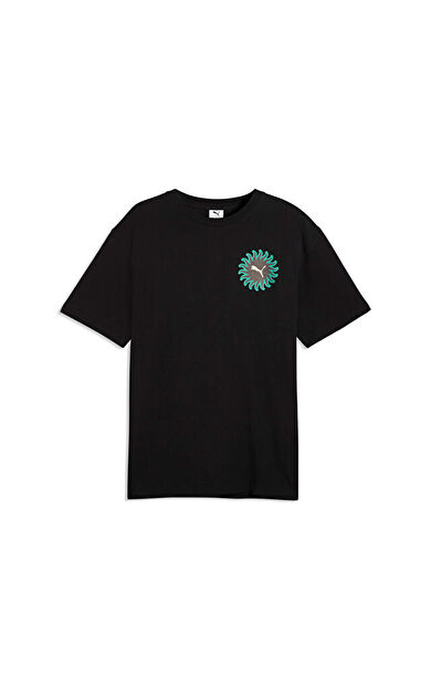 Puma Sunset Drıve Relaxed Tee Erkek Günlük Tişört 63439501 Siyah