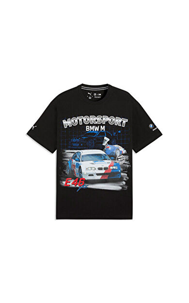 Puma Bmw Mms Sportswear Grphc Tee Erkek Günlük Tişört 63488801 Siyah