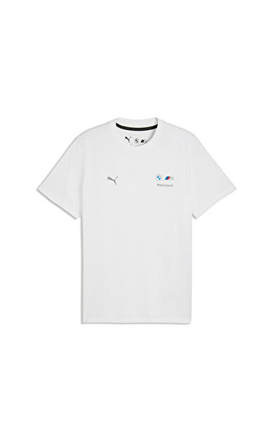 Puma Bmw Mms Ess Logo Tee Erkek Günlük Tişört 63489702 Beyaz