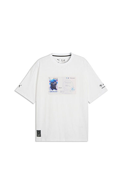 Puma Bmw Mms Lifestyle Tee Erkek Günlük Tişört 63542602 Beyaz