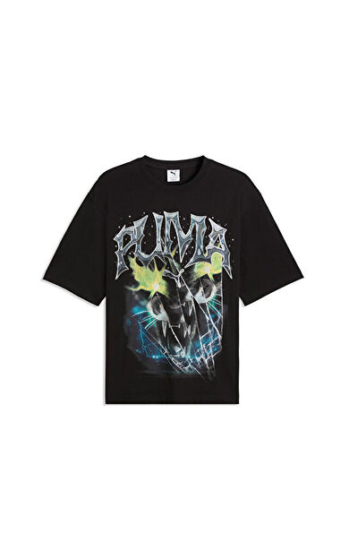 Puma Graphic Tee Erkek Günlük Tişört 63566501 Siyah