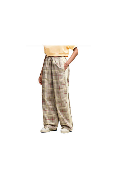 Puma T7 TARTAN WOVEN PANTS Kadın Günlük Eşofman Altı 63662981 Gri